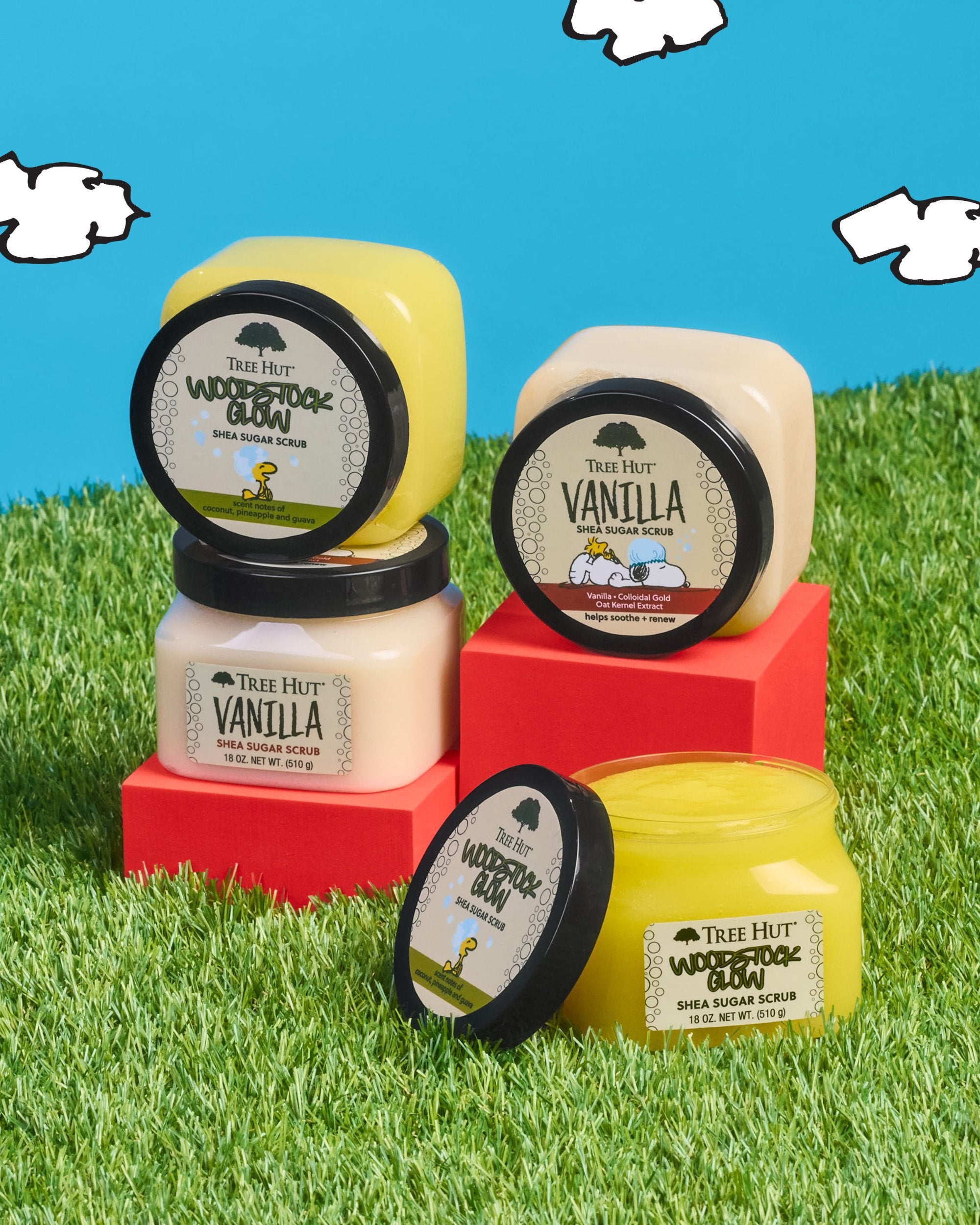 Peanuts_Woodstock_Glow_Shea_Sugar_Scrub_group.jpg