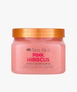 pink hibiscus shea sugar scrub